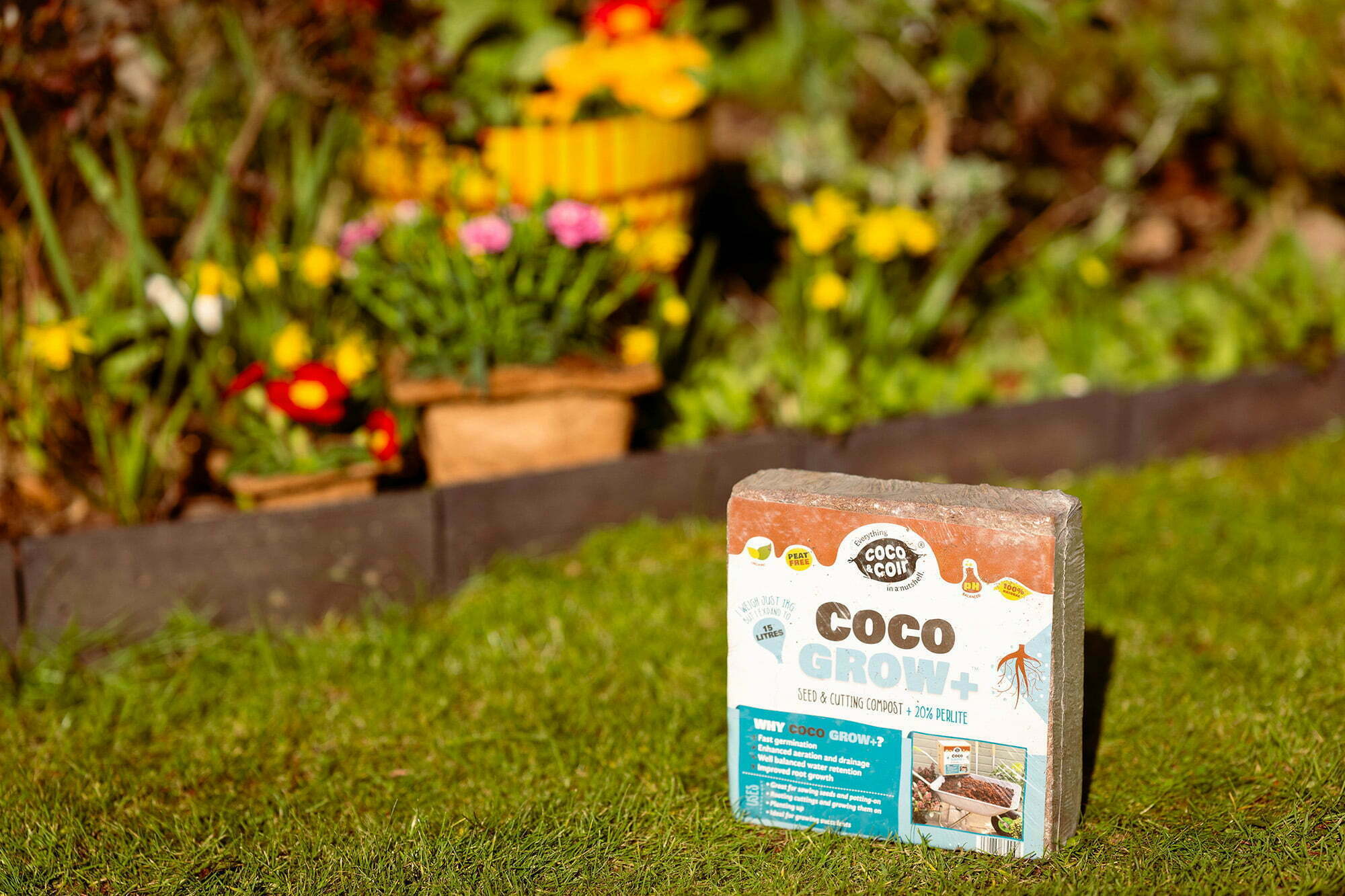 Torffreier Saatgutkompost mit Perlit - Coco Grow+ 1kg (15L)