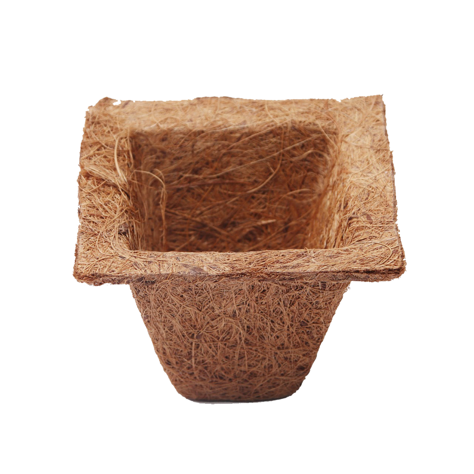 Biodegradable Coir Plant Pots (Square)