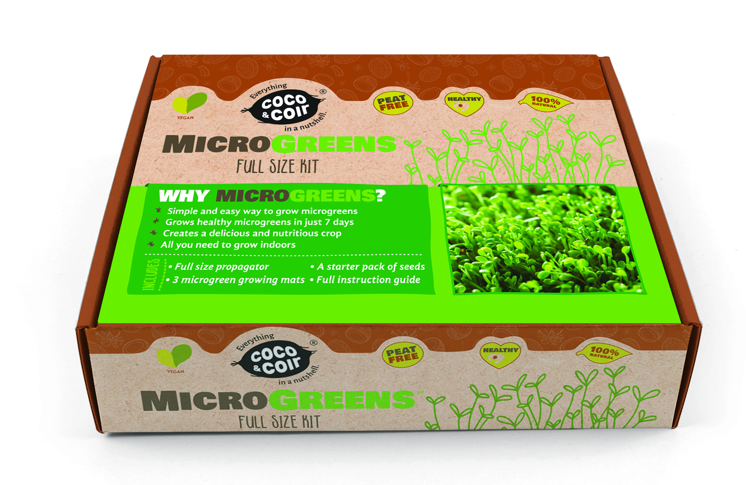 Grow Your Own Microgreens Kit - Seed Propagator